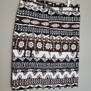 Crazy Jacks Tribal Aztec Wrap Skirt Fiji Islands Small